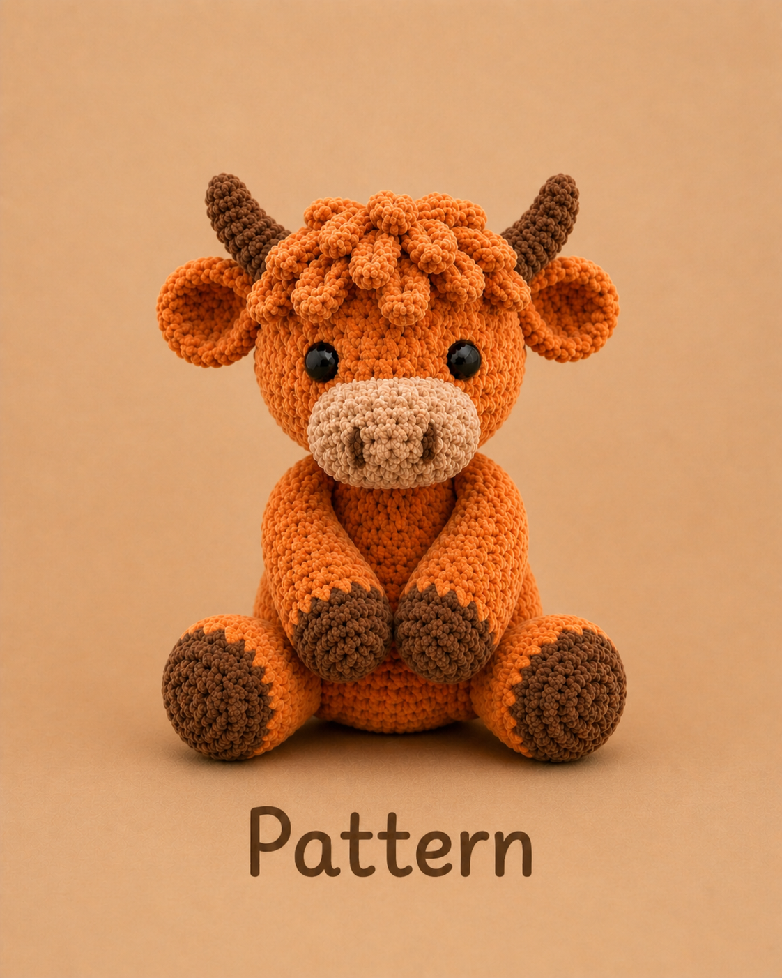 Sitting Cow PDF Pattern