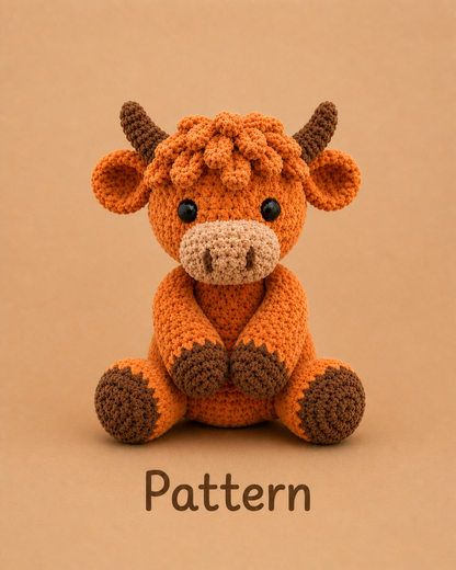 Sitting Cow PDF Pattern