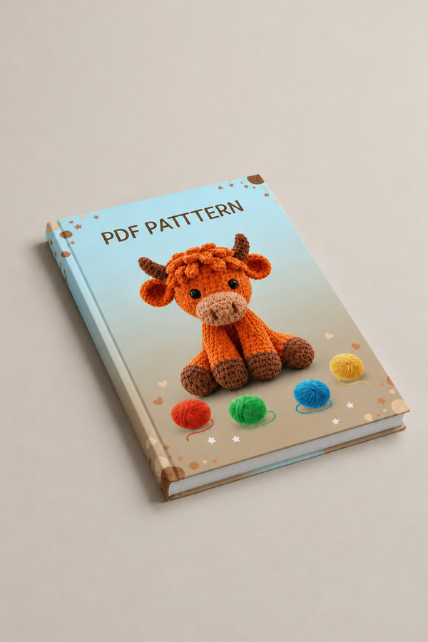 Sitting Cow PDF Pattern